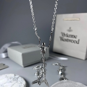 Collier <span class=keywords><strong>sirène</strong></span> Saturne pour femme, style punk sombre, vintage, artistique et exquis, chaîne de clavicule - Product Image 4