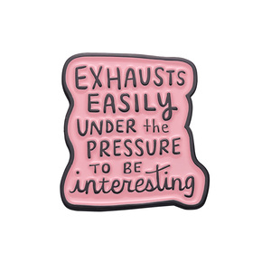 Drôle disant <span class=keywords><strong>proverbe</strong></span> broches sensibilisation à la santé émotionnelle soins émail épinglettes métal artisanat Badge bijoux coulée pour vêtements - Product Image 6