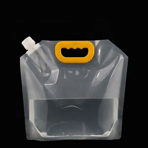 Jabón de mano líquido de relleno de embalaje de bolsa de pie con esquina Caño/líquido de la bolsa de plástico de embalaje