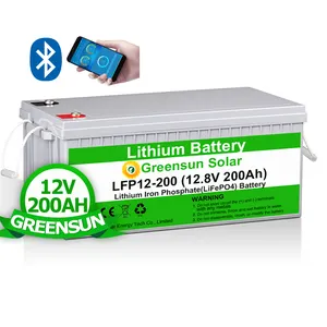 12V 400ah Lifepo4 Batterij Bms Diepe Cyclus Lithium-Ionbatterij 400 Ah 12V 200ah Zonnebatterij Lifepo4