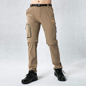 Pantalones Impermeables de Secado Rápido para Hombre, Pantalones Deportivos Elásticos Desmontables para Senderismo - Product Image 2