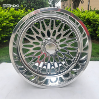Jantes polies complètes 20x12 24x14 26x14 pour Ford F250 8x170 (8 trous) avec capuchons flottants, compatibles avec les jantes 22x12 8x6.5 et 26 pouces 8 trous