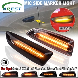 Indicatore di Direzione Dinamico a LED, Luce Laterale per <span class=keywords><strong>Opel</strong></span> e Vauxhall Astra J K Crossland X <span class=keywords><strong>Grandland</strong></span> Insignia B Zafira C - Product Image 1