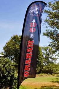 ป้ายโฆษณาร้านค้าคุณภาพสูง พร้อมเสาปักพื้น ป้ายธงขนนก ชุดเสาตั้งธงชายหาดแบบกำหนดเองได้ - Product Image 2