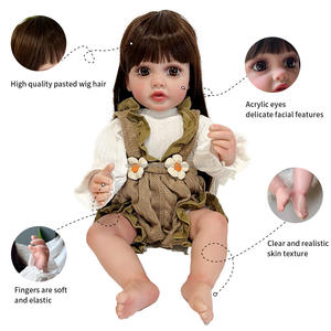 22 นิ้ว <span class=keywords><strong>Betty</strong></span> Bebe Reborn แฮนด์เมดทาสีตุ๊กตาทารกแรกเกิด Reborn เหมือนจริงทาสีโดยศิลปินไวนิลซิลิโคนเต็มรูปแบบกันน้ํา - Product Image 2