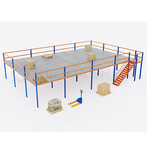 Kho đa cấp thép tầng lửng nền tảng Heavy Duty Loft Kệ tầng hệ thống Pallet GIá hỗ trợ cấu trúc - Product Image 1