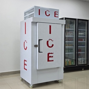 Đơn nhiệt độ ngoài trời nghiêng rắn cửa tủ đông làm mát trực tiếp đóng gói Băng lưu trữ phong cách máy nước đá - Product Image 1