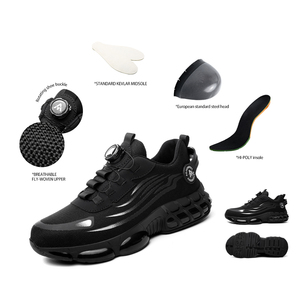 Bottes de sécurité basses unisexe OEM respirantes, anti-perforation, antidérapantes, pour le travail, le sport d'hiver, en <span class=keywords><strong>fourrure</strong></span>, daim et toile - Product Image 2