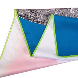 Sublimation publicitaire imprimée personnalisée Serviette de plage en polyester léger anti-sable avec logo promotionnel pour sport - Product Image 6