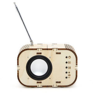 Wooden Radio Science <b>Kit</b> 3 With Antenna <b>Diy</b> Educational Toy For Kids 10-12 Years Old Manual Assembly Model - Product Image 5