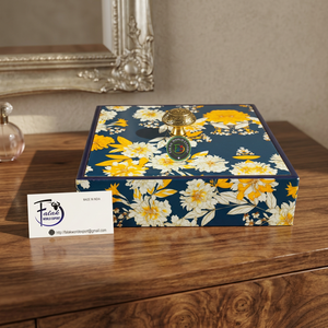 Caja de Madera Esmaltada de Lujo Premium, Personalizable, para Frutos Secos, Especias, Organizador de Cocina con Tapa, para Uso Doméstico, Ideal para Regalo - Product Image 1
