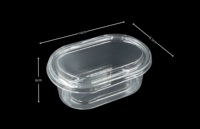 Boîte à gâteau ovale jetable transparente en PET pour desserts et pâtisseries à emporter – Contenants alimentaires personnalisés – Offre spéciale