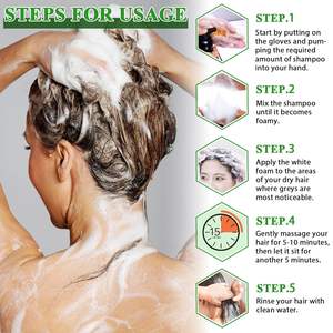 صبغة شعر عشبية دائمة عضوية - خالية من الأمونيا، تدوم طويلاً، تمنع التجعد، لا تترك رقائق، مختبرة للاستخدام المنزلي - Product Image 5