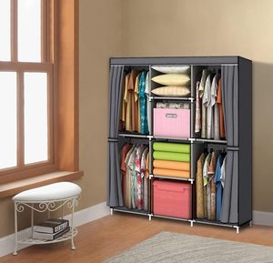 Portable DIY Black Closet <b>Wardrobe</b> <b>Large</b> Capacity for Home Use Non-Woven Fabric Clothes Organizer for Bedroom Factory Price - Product Image 2
