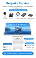 Harga pabrik murah 32 inci full HD berdiri 4K informasi lcd digital interaktif layar sentuh tampilan iklan totem