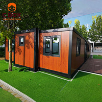 Maison préfabriquée pliable Cbox, assemblage rapide, maison conteneur extensible pour le camping, le bureau ou l'hébergement des travailleurs