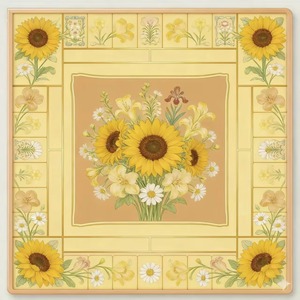 Tapis de Mahjong américain antidérapant avec motif lapin mignon et terrain de tennis, base en caoutchouc pour table de jeu - Product Image 4