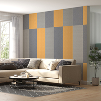Autocollants muraux acoustiques écologiques, fibre de polyester, sans odeur, design personnalisé, mise en page libre, pour la maison, la chambre d'enfant, le bureau