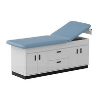 Krankenhausmöbel Klassischer Holzschrank-Stil Massage-Medizinbett Klinik-Behandlungstisch mit 2 Schubladen & 4 Türen