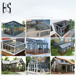 Sân vườn độc lập thiết kế mới nhất phòng tắm nắng hợp kim nhôm kính nhà nhôm bên ngoài phòng mặt trời - Product Image 3