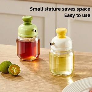 ขวดกดแก้วใสสำหรับน้ำมันและน้ำส้มสายชู ขวดซอสปรุงรสแบบใสสำหรับครัว - Product Image 6