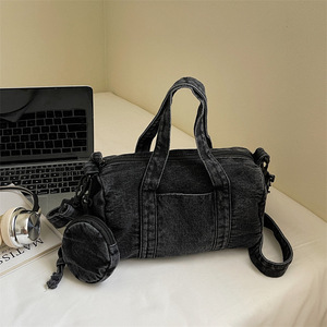 2026 Summer New Vintage Fashion Denim Women Shoulder Bag <b>Large</b> Capacity Casual <b>Pillow</b> Handbag Versatile Ladies Daily Commute - Product Image 6