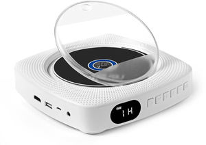 Reproductor de CD Portátil Blanco con Bluetooth, Recargable, Dispositivo de Audio <span class=keywords><strong>HiFi</strong></span> para Uso en Interiores y Exteriores, con Puerto USB y Conector para Auriculares - Product Image 4