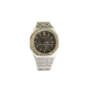 Prix de gros OEM Sandblast Brillant en acier inoxydable 316L Mod Kit Montre Boîtier et bracelet en métal pour Oak <span class=keywords><strong>G</strong></span> Shocking Ga2100 Part - Product Image 1