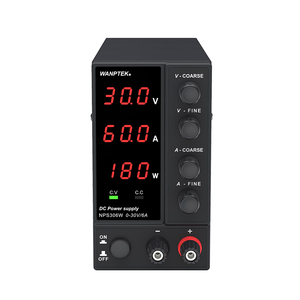 WANPTEK 30V 6A BENCH alimentatore regolabile DC, LED a 3 cifre, laboratorio, riparazione, DESIGN, scuola, ricarica, placca, NPS306W - Product Image 6