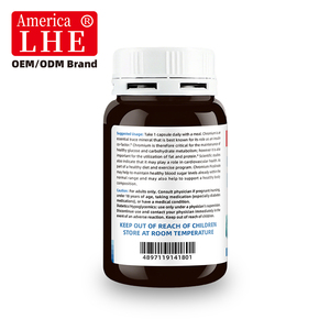 Dietary Shecome Chromium Picolinate Supplement Manufacturer 200mcg Made Without Gluten Free 100 Chromium Picolinate Capsules - Product Image 6