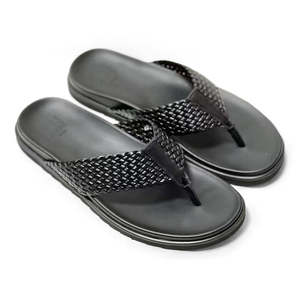 Zapatos de Cuero Genuino para Hombre, Moda 2025, Pantuflas Deportivas Antideslizantes, Empeine de Piel de Vacuno de Primera Calidad, Suela de EVA Suave, Sandalias Transpirables - Product Image 2