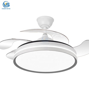 2024 2015ใหม่พัดลมที่มองไม่เห็นแบบมินิมอลโคมไฟระย้าตกแต่ง220V แบบไร้ใบพัดรีโมทคอนโทรลโคมไฟระย้าพัดลมเชือกป่านพัดลม - Product Image 1