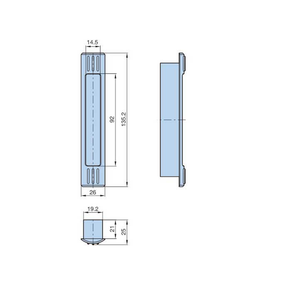 Poignée de tirage pour meubles en ABS YH9469, prix abordable, poignée coulissante pour porte de grange avec fonction antivol et étanche - Product Image 6