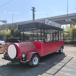 Truk Makanan Multifungsi 2025 Berbahan Fiberglass & Aluminium dengan Dapur Lengkap, Trailer Hot Dog BBQ untuk Dijual - Product Image 2