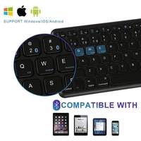 Keyboard Nirkabel Mini Keyboard Bluetooth Azerty Touchpad Keyboard untuk Lenovo G560