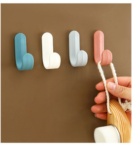 Adhesive <b>Hooks</b> for Hanging Heavy Duty Wall <b>Hooks</b> Self Adhesive Sticky Waterproof <b>Plastic</b> <b>Hooks</b> - Product Image 3