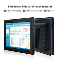 Tablette personnalisée de 12,1 pouces NFC à large écran en aluminium intégré IP65, écran tactile industriel Android/Linux, panneau PC VGA HUILAN