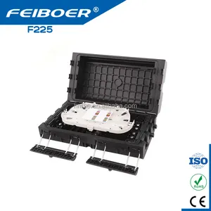 FEIBOER PC ABS 6 core kotak terminasi serat optik FDB 6 port kotak distribusi serat dengan kuncir untuk telekomunikasi