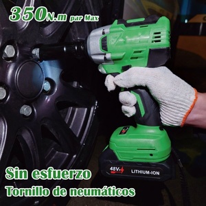 Clé à chocs sans fil 21V avec moteur sans balais, batterie haute performance, clé électrique, tournevis pour projets industriels et <span class=keywords><strong>de</strong></span> bricolage - Product Image 3