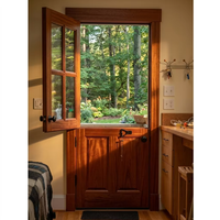 Puerta Holandesa de Madera Sólida para Exteriores de Estilo Moderno BOCHARM, Puerta Arqueada Personalizada para Hogar Residencial, Puerta Dividida