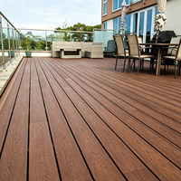 Prix Fabricant – Nouvelle Planche de Terrasse Carrée Moderne en WPC, Durable et Étanche, pour Jardin, Cour et Projets Commerciaux