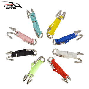 Cuerda de Seguridad para Buceo KEEP DIVING, Acero Inoxidable 316, Resistente al Agua de Mar, Gancho de Doble Flujo, SSA-SLG12 - Product Image 1