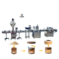 Machine de remplissage et de bouchage automatique pour produits chimiques, détergents, aliments, épices en conserve, ligne de production de remplissage de poudre en bouteille