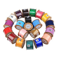 ST1054 0.8mm 1.0mm 0.6mm Cordon en nylon multicolore pour bijoux, nœuds chinois, bracelets, macramé, perlage, fils et cordons