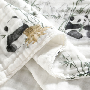Bas prix bébé serviette de bain 6 couches coton gaze peignée doux doux pour la peau bébé <span class=keywords><strong>Bover</strong></span> couverture pour nouveau-né bébé enfants - Product Image 2