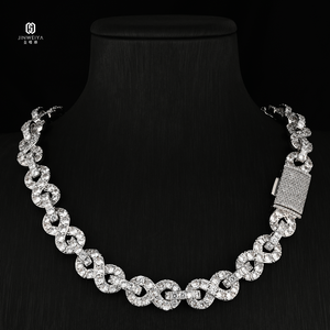 <strong>Silver</strong> Jewelry 925 <strong>Mens</strong> Moissanite Necklace 12Mm <strong>Chains</strong> <strong>for</strong> <strong>Men</strong> or Women Factory Price - Product Image 6