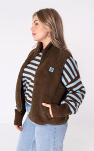 <span class=keywords><strong>Gilet</strong></span> personnalisé en Sherpa avec fermeture éclair à l'avant pour femmes, vêtements de <span class=keywords><strong>sport</strong></span> d'extérieur de style basique, vestes chaudes sans manches doublées en polaire, <span class=keywords><strong>gilet</strong></span> pour vêtements d'extérieur essentiel - Product Image 3