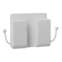 Nouveaux accessoires muraux boîte de rangement multifonction adhésive en plastique support de téléphone support de charge