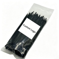 Attaches-câbles autobloquants en nylon écologiques, haute résistance, tailles assorties 6-18 pouces, noir/blanc, certifiés CE, gestion des câbles
