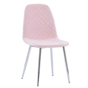 midcentury modern upholstery chairs with metal leg velvet chair living room chromed dining chair